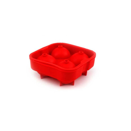 Forma de Gelo em Silicone Esférica 04 Cavidades