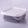 Pote de Plástico Quadrado 510 ml Moduline-Branco
