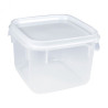 Pote de Plástico Quadrado 1,1L Moduline-Branco