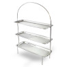 Suporte p/ doces retangular 3 andares - 45x16x62cm alt