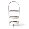 Suporte p/ doces retangular 3 andares - 23x16x62cm alt