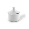Açucareiro com Tampa Porcelana Branca Geni 250ml