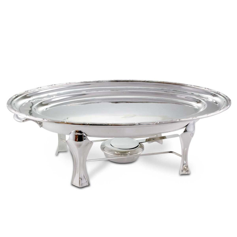 Rechaud Banho Maria com Travessa oval rasa Croise - 48x36cm