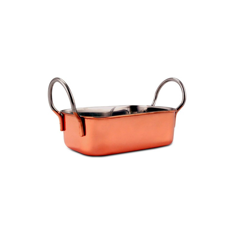Mini Caçarola retangular Bronze 14cm