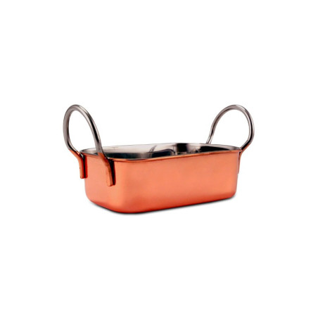 Mini Caçarola retangular Bronze 14cm