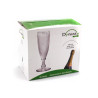Taça de Champanhe Bico de Jaca Ambar 6 unidades