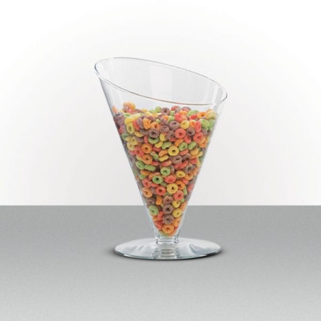 Taça Cônica Diagonal Ø15x18cm Alt. 640ml