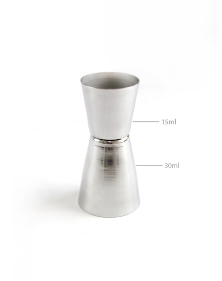 Dosador Inox Duas Medidas 15ml x 30ml Apolo