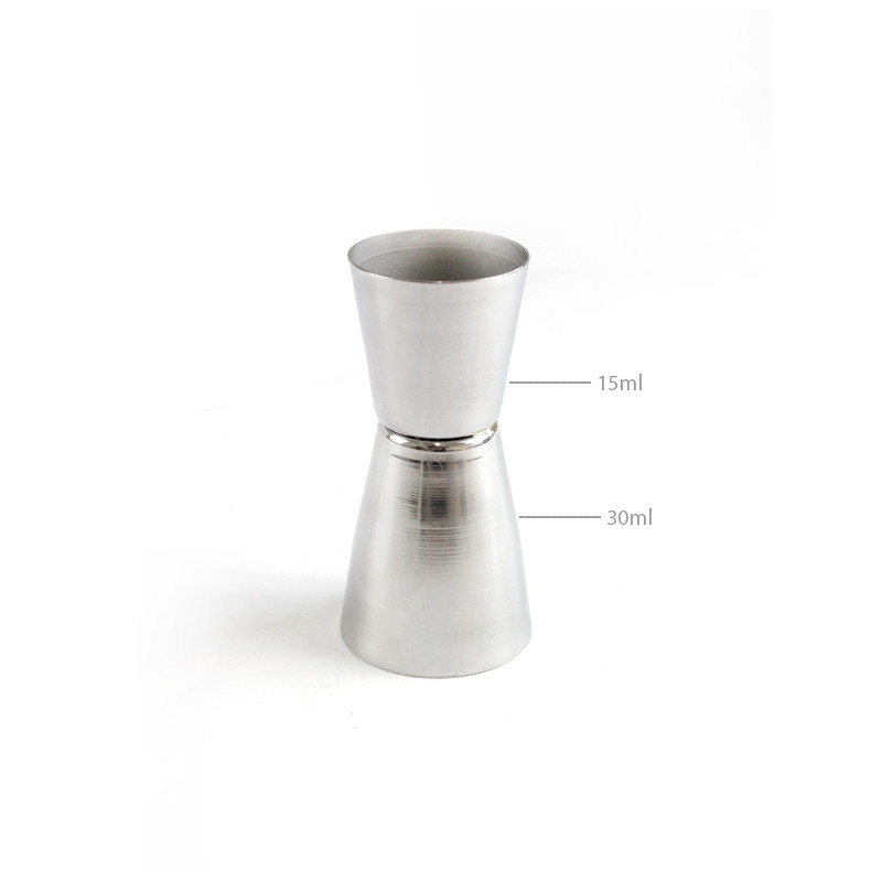 Dosador Inox Duas Medidas 15ml x 30ml Apolo