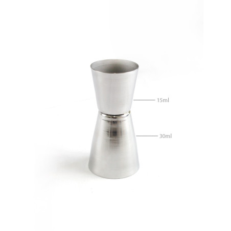 Dosador Inox Duas Medidas 15ml x 30ml Apolo