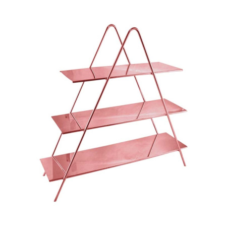 Expositor Triangular com 3 Bandejas - 70x23x70cm