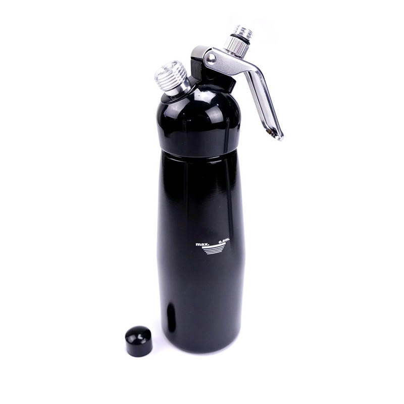 Garrafa de Chantilly Cream Whipper 500ml Preta