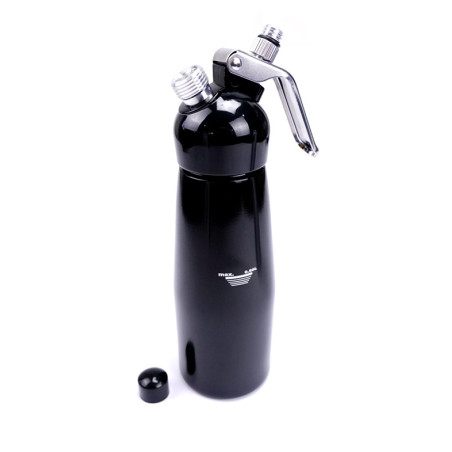 Garrafa de Chantilly Cream Whipper 500ml Preta
