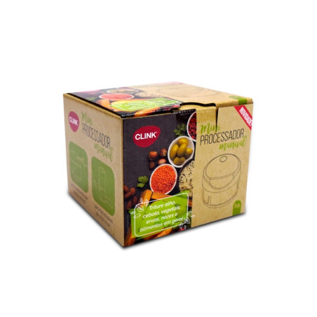 Processador de Alimentos Manual Clink Verde Pequeno