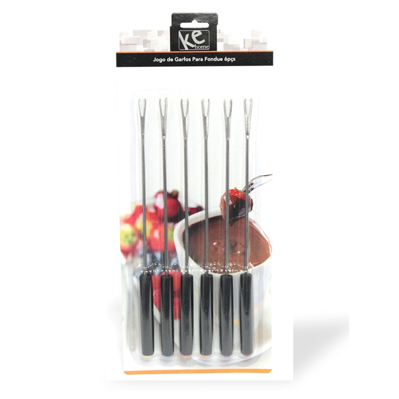 Garfos para Fondue Kit 6 peças Kehome