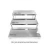 Mesa Expositora Retangular 50x20x13cm