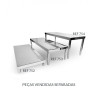 Mesa Expositora Retangular 50x20x13cm