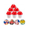 Jogo de forma para ovo em silicone 06 pcs