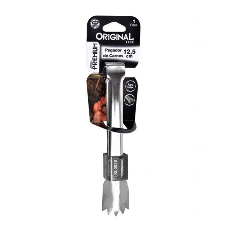 Pinça para Churrasco ou Frios Inox 12cm