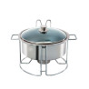 Rechaud Redondo B. Maria com Tampa de Vidro Savoy 7L
