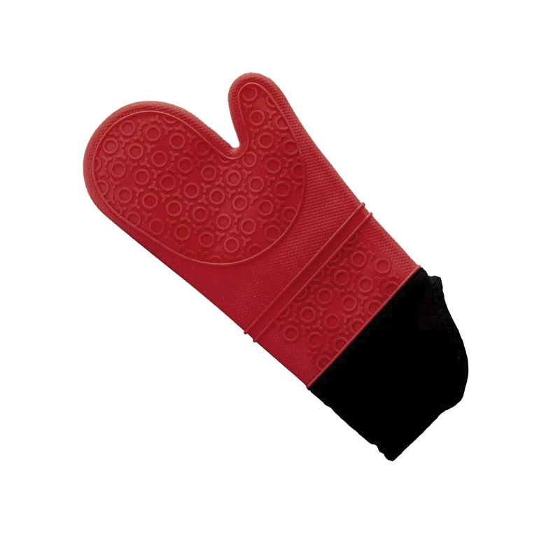 Luva de Silicone com Revestimento Vermelha