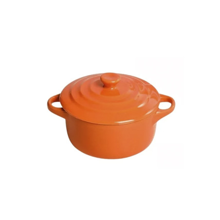 Mini Caçarola com Tampa Consumé Laranja 200 ML