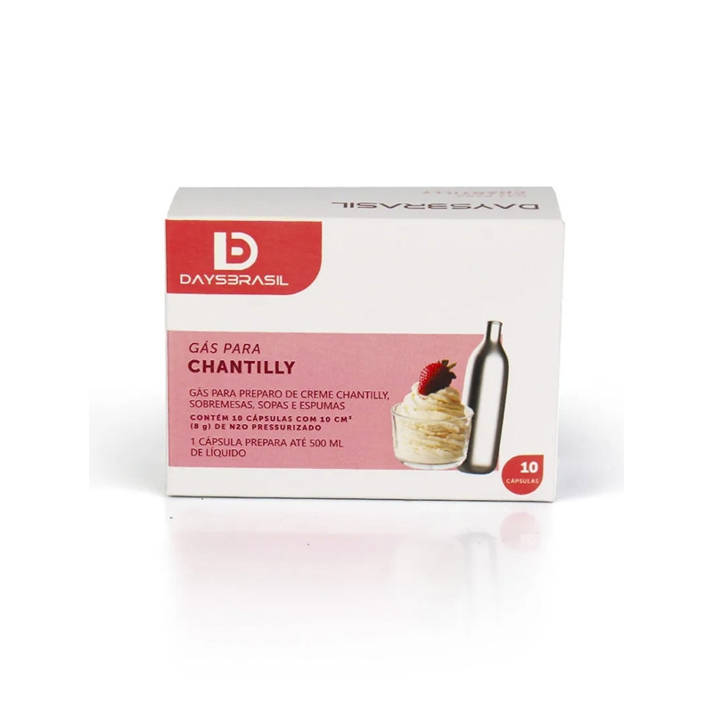 Gás para Chantilly NO 8 g - 10 unidades