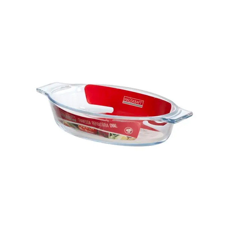 Travessa Refrataria Oval 600 ML
