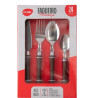 Faqueiro Aço Inox Cabo Plastico 24 PCS