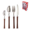 Faqueiro Aço Inox Cabo Plastico 24 PCS