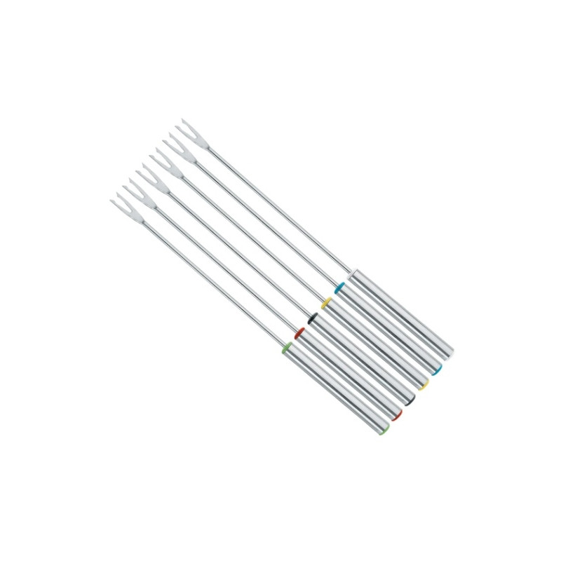 Garfo Fondue Cabo Aço Inox 06 PCS