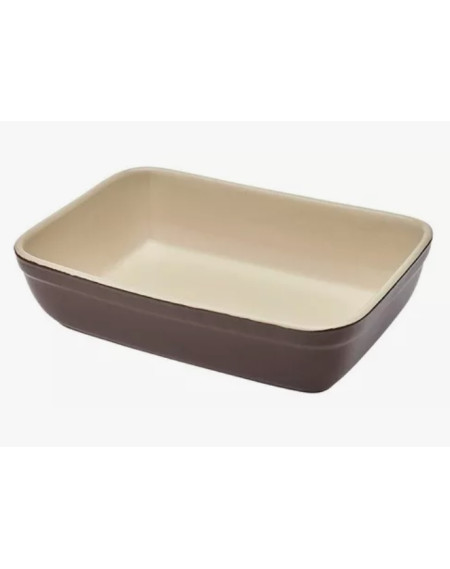 Travessa Refrataria Marrom 24 CM