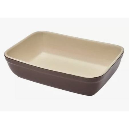 Travessa Refrataria Marrom 24 CM