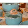Jogo De Panela 5 Pcs Ceramica E Indução Botanika Verde