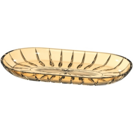Travessa De Vidro Oval Dubois Ambar