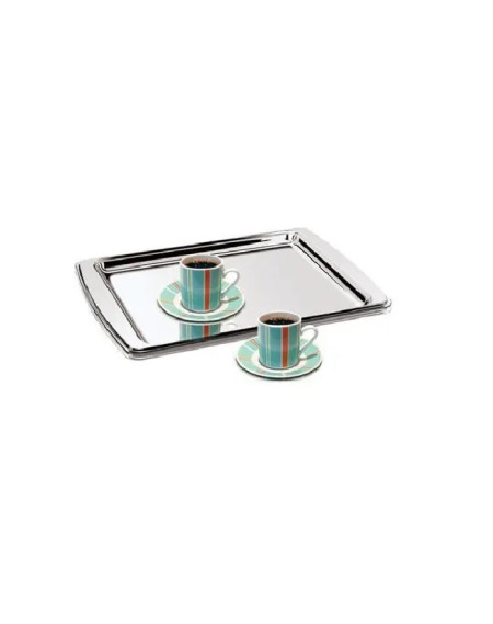 Bandeja Para Servir Aço Inox 28X19CM