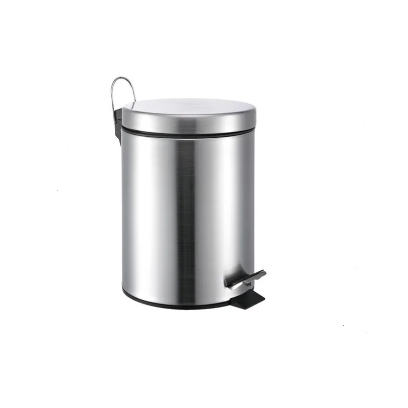 Lixeira Inox Com Pedal 5 Lts
