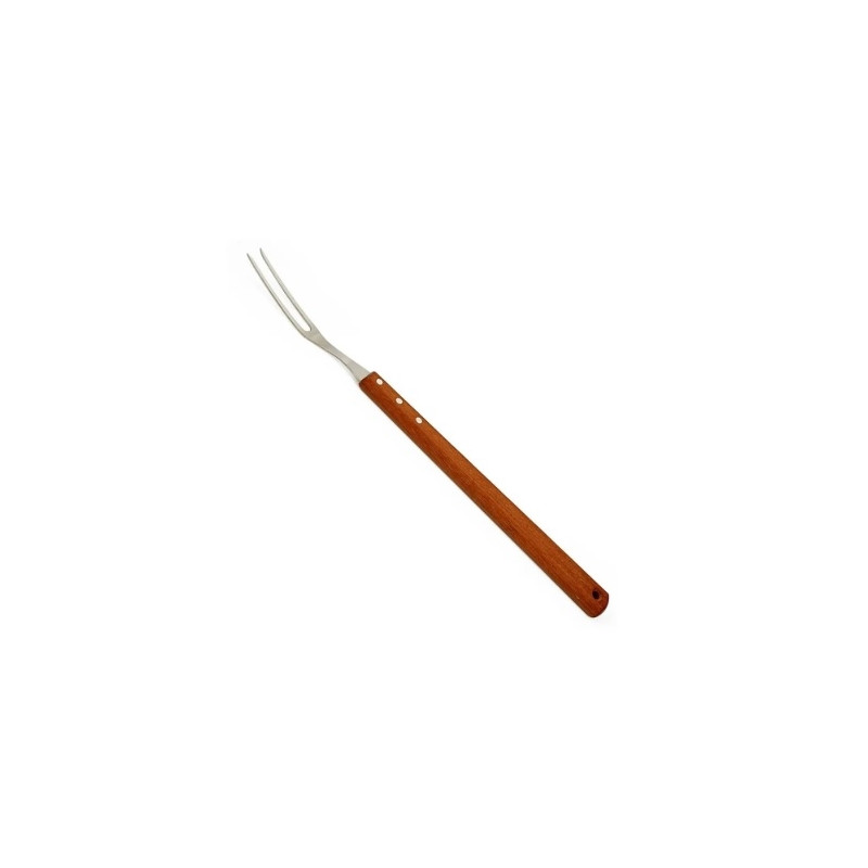 Garfo Para Churrasco Cabo Madeira