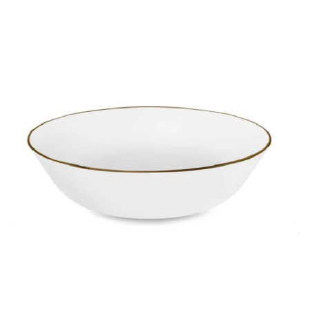 Saladeira Borda Dourada Sofia 26 CM
