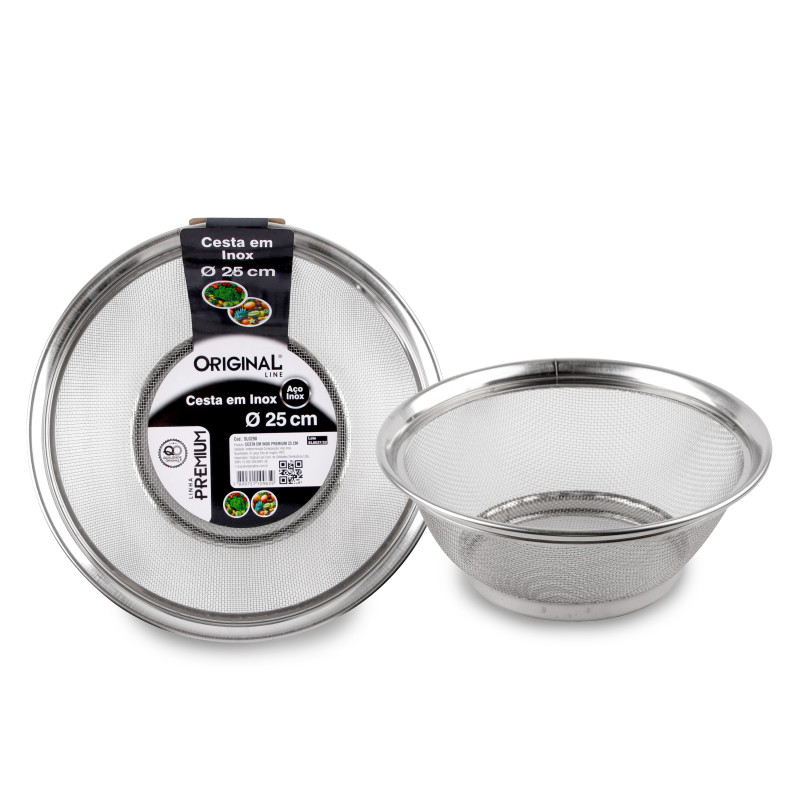 Cesta Em Inox Premiun 25 CM