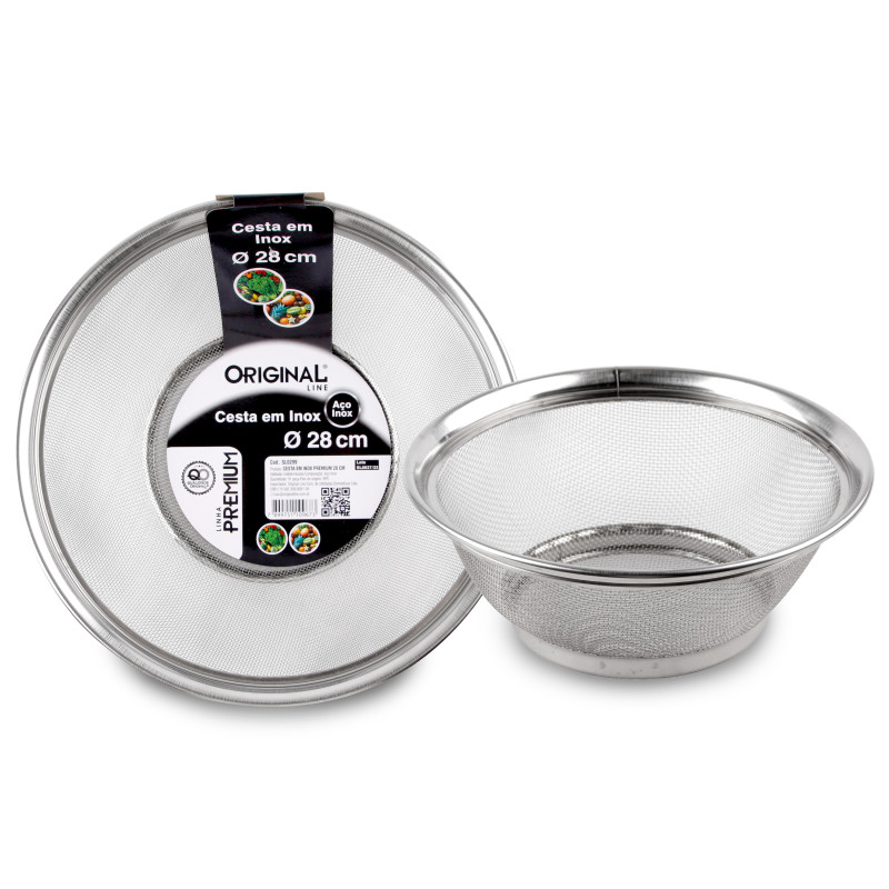 Cesta Em Inox Premiun 28 CM
