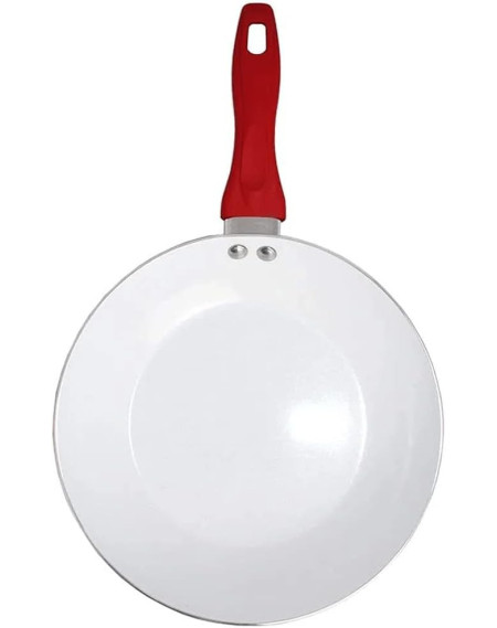 Frigideira revestimento cerâmica e cabo silicone 28cm - Loja Apolo