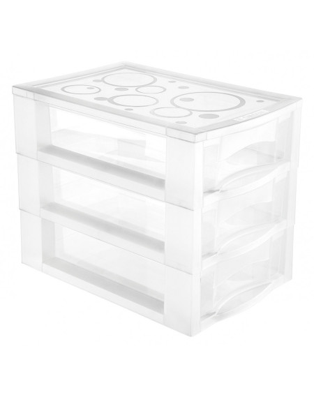 Gaveteiro plastico m 3 gavetas - Loja Apolo