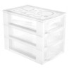Gaveteiro plastico m 3 gavetas - Loja Apolo