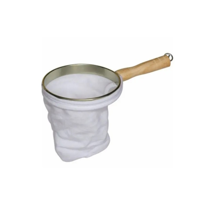 Coador para cafe malha dupla cabo madeira 13cm - Loja Apolo