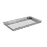 Bandeja retangular com grade - 40 X 20 cm