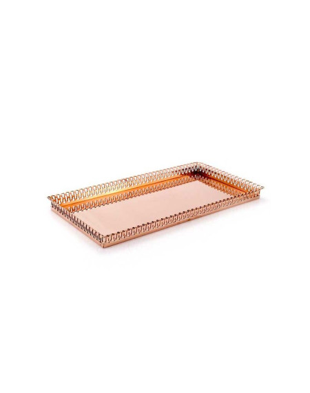 Bandeja retangular com grade - 40 X 20 cm