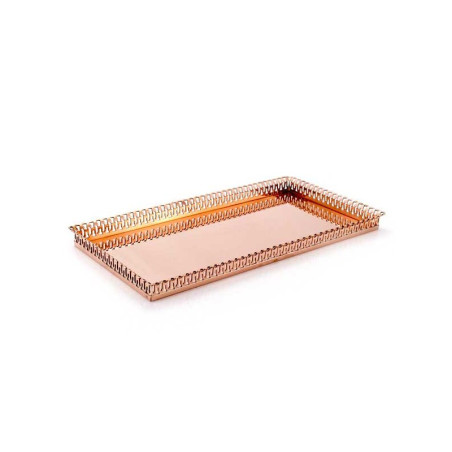Bandeja retangular com grade - 40 X 20 cm
