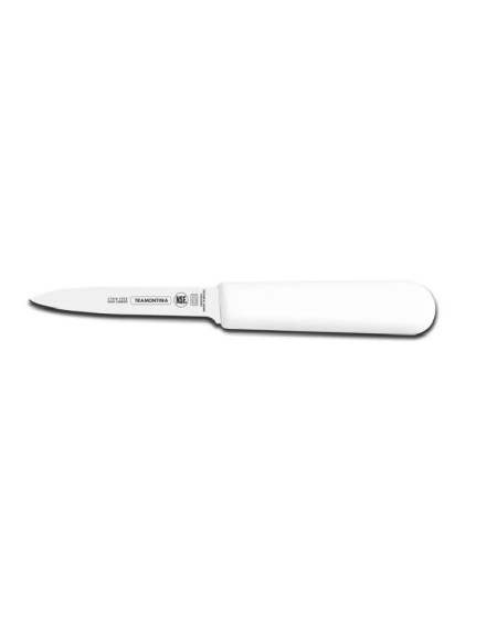 Faca legumes inox 4 pol cabo branco - Loja Apolo