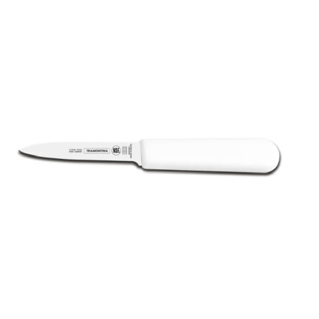 Faca legumes inox 4 pol cabo branco - Loja Apolo